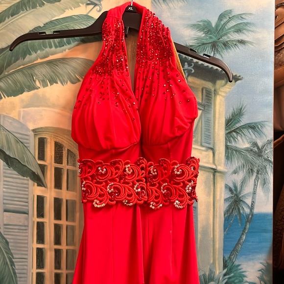 Dresses & Skirts - Red sequin dress xs